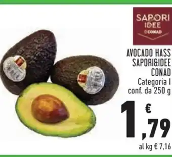 Conad AVOCADO HASS SAPORI&IDEE CONAD Categoria I conf. da 250 g offerta