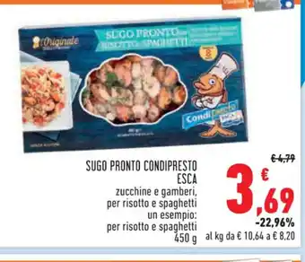 Conad SUGO PRONTO CONDIPRESTO ESCA 450 g offerta