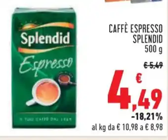 Conad CAFFÈ ESPRESSO SPLENDID 500 g offerta
