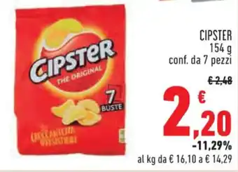 Conad CIPSTER 154 g conf. da 7 pezzi offerta