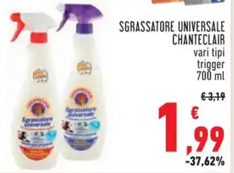 Conad SGRASSATORE UNIVERSALE CHANTECLAIR vari tipi trigger 700 ml offerta