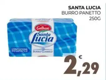Eté SANTA LUCIA BURRO PANETTO 250G offerta