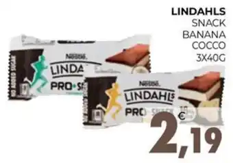 Eté LINDAHLS SNACK BANANA COCCO 3X40G offerta