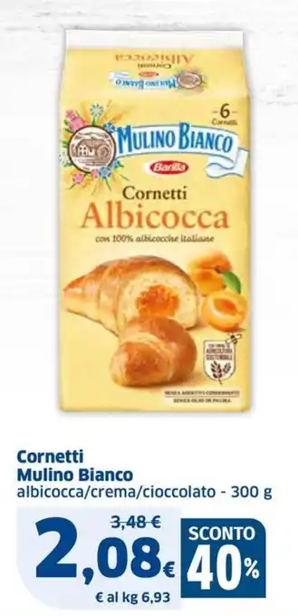 Ok Sigma Cornetti Mulino Bianco albicocca/crema/cioccolato - 300 g offerta