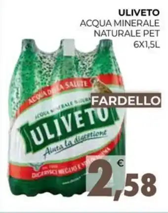 Eté ULIVETO ACQUA MINERALE NATURALE PET 6X1,5L offerta