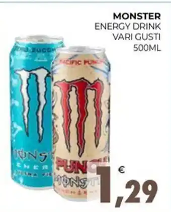 Eté MONSTER ENERGY DRINK VARI GUSTI 500ML offerta