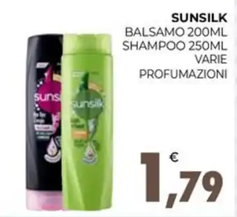 Eté SUNSILK BALSAMO 200ML SHAMPOO 250ML VARIE PROFUMAZIONI offerta