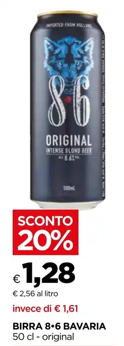 Unicoop BIRRA 8.6 BAVARIA 50 cl - original offerta