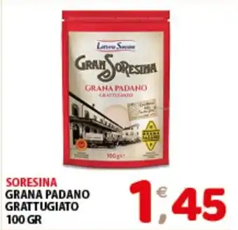 Mio Market SORESINA GRANA PADANO GRATTUGIATO 100 GR offerta