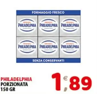 Mio Market PHILADELPHIA PORZIONATA 150 GR offerta