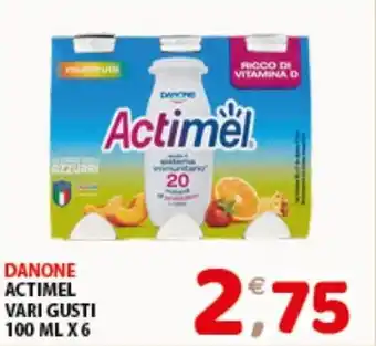 Mio Market DANONE ACTIMEL VARI GUSTI 100 ML X 6 offerta