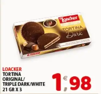 Mio Market LOACKER TORTINA ORIGINAL/ TRIPLE DARK/WHITE 21 GR X 3 offerta