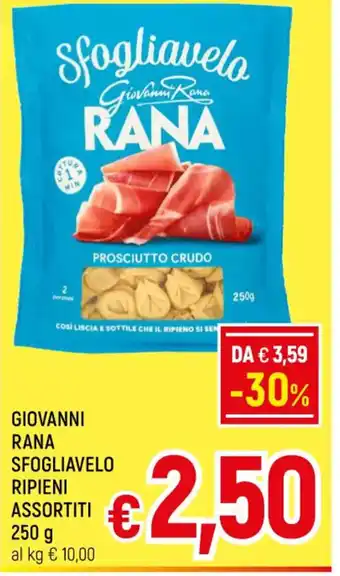 Famila Market GIOVANNI RANA SFOGLIAVELO RIPIENI ASSORTITI 250 g offerta