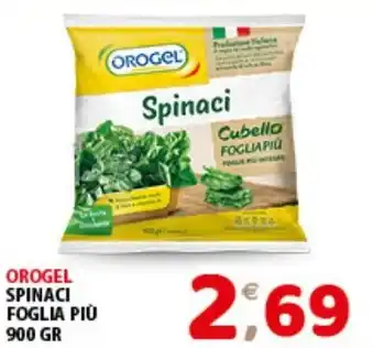 Mio Market OROGEL SPINACI FOGLIA PIÙ 900 GR offerta