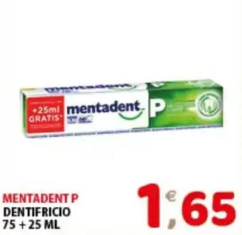 MENTADENT P DENTIFRICIO 75 +25 ML