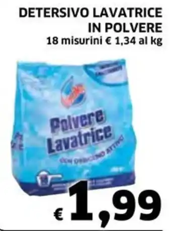Ecu Discount DETERSIVO LAVATRICE IN POLVERE 18 misurini offerta