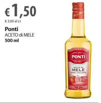 Extra Supermercati Ponti ACETO di MELE 500 ml offerta