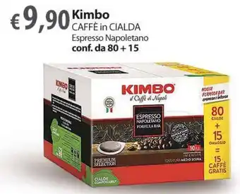 Extra Supermercati Kimbo CAFFÈ in CIALDA Espresso Napoletano conf. da 80 + 15 offerta