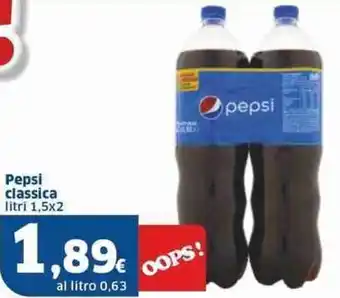 Sigma Pepsi classica litri 1,5x2 offerta