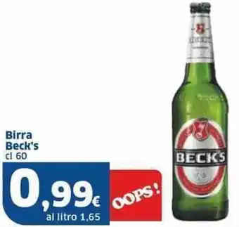 Sigma Birra Beck's cl 60 offerta