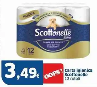 Sigma Carta igienica Scottonelle 12 rotoli offerta