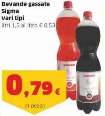 Sigma Bevande gassate Sigma vari tipi litri 1,5 offerta