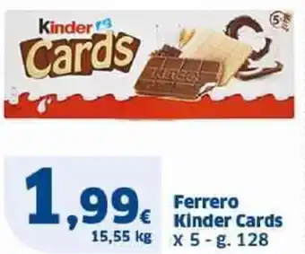 Sigma Ferrero Kinder Cards x 5-g. 128 offerta