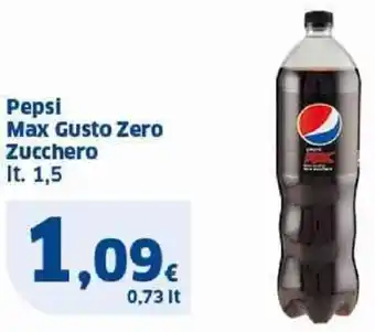 Sigma Pepsi Max Gusto Zero Zucchero It. 1,5 offerta