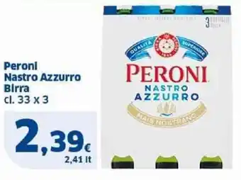 Sigma Peroni Nastro Azzurro Birra cl. 33 x 3 offerta
