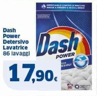 Sigma Dash Power Detersivo Lavatrice 86 lavaggl offerta
