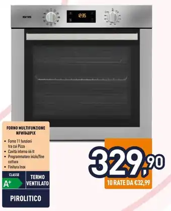 Unieuro FORNO MULTIFUNZIONE NFW840PIX offerta