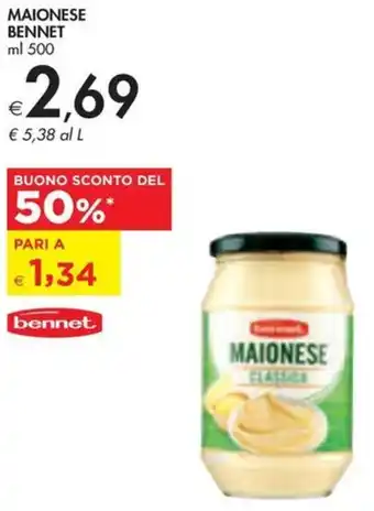 Bennet MAIONESE BENNET ml 500 offerta