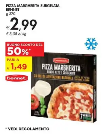 Bennet PIZZA MARGHERITA SURGELATA BENNET g 370 offerta