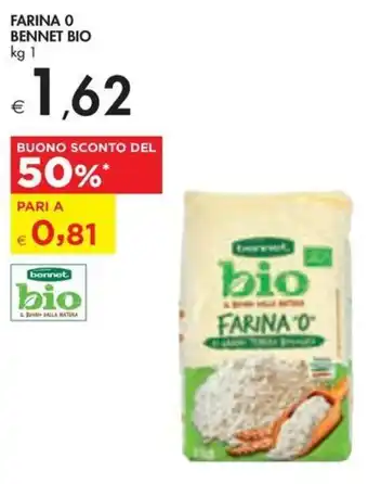 Bennet FARINA O BENNET BIO kg 1 offerta