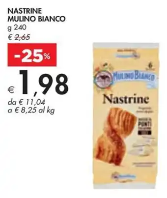 Bennet NASTRINE MULINO BIANCO g 240 offerta