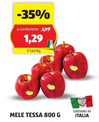 ALDI MELE TESSA 800 G offerta