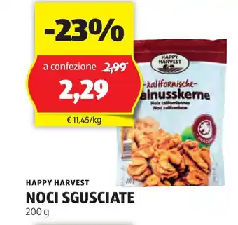 ALDI HAPPY HARVEST NOCI SGUSCIATE 200 g offerta
