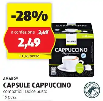 AMAROY CAPSULE CAPPUCCINO compatibili Dolce Gusto 16 pezzi