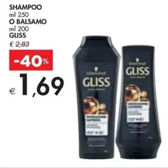 Bennet SHAMPOO ml 250 O BALSAMO ml 200 GLISS offerta