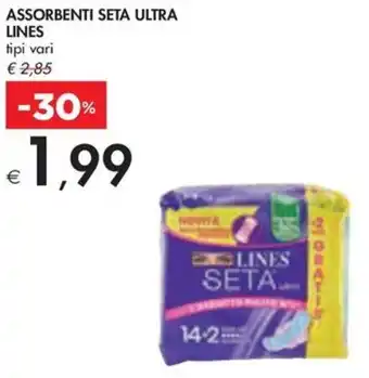 Bennet ASSORBENTI SETA ULTRA LINES tipi vari offerta