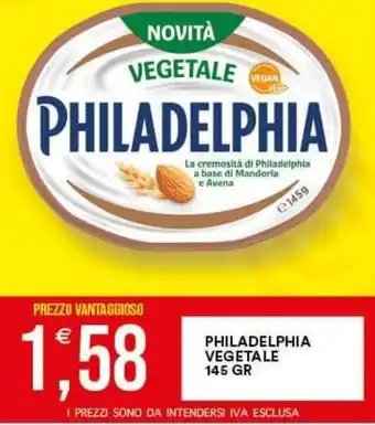Vantaggio Cash&Carry PHILADELPHIA VEGETALE 145 GR offerta