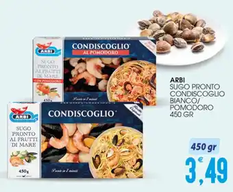 SpesAmica ARBI SUGO PRONTO CONDISCOGLIO BIANCO/ POMODORO 450 GR offerta