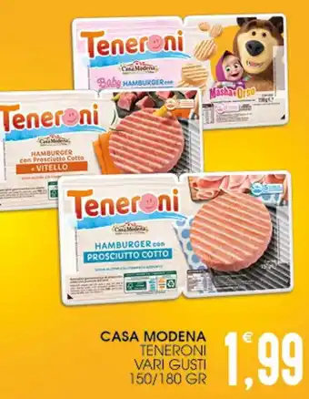 SpesAmica CASA MODENA TENERONI VARI GUSTI 150/180 GR offerta