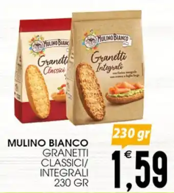 SpesAmica MULINO BIANCO GRANETTI CLASSICI/ INTEGRALI 230 GR offerta