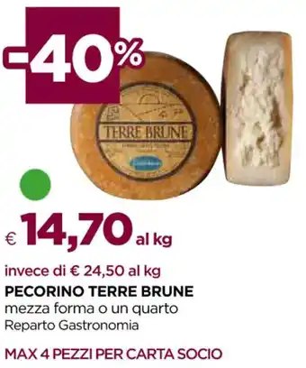 Unicoop PECORINO TERRE BRUNE offerta