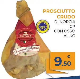 Moderna PROSCIUTTO CRUDO DI NORCIA IGP CON OSSO offerta