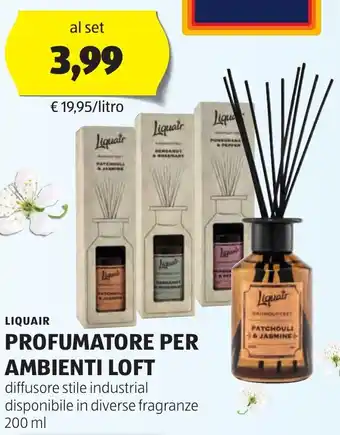 ALDI LIQUAIR PROFUMATORE PER AMBIENTI LOFT 200 ml offerta