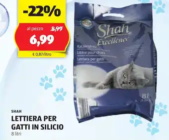 ALDI SHAH LETTIERA PER GATTI IN SILICIO 8 litri offerta