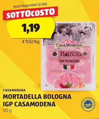 CASAMODENA MORTADELLA BOLOGNA IGP CASAMODENA 125 g