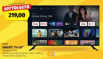 ALDI SHARP SMART TV 40" offerta